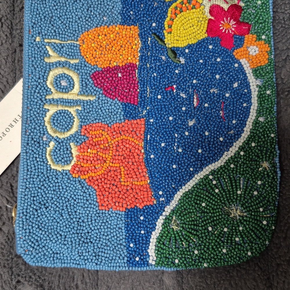 Anthropologie X Daniella Manini Beaded Capri City Pouch, New With Tags! - Picture 13 of 17